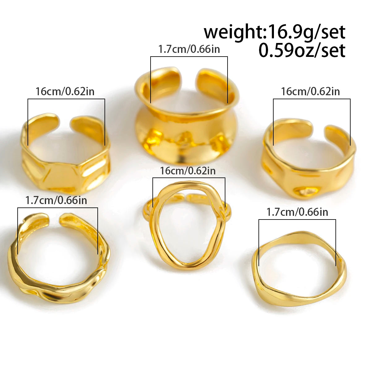 6Pcs Rings “EXTRAVAGANCE”